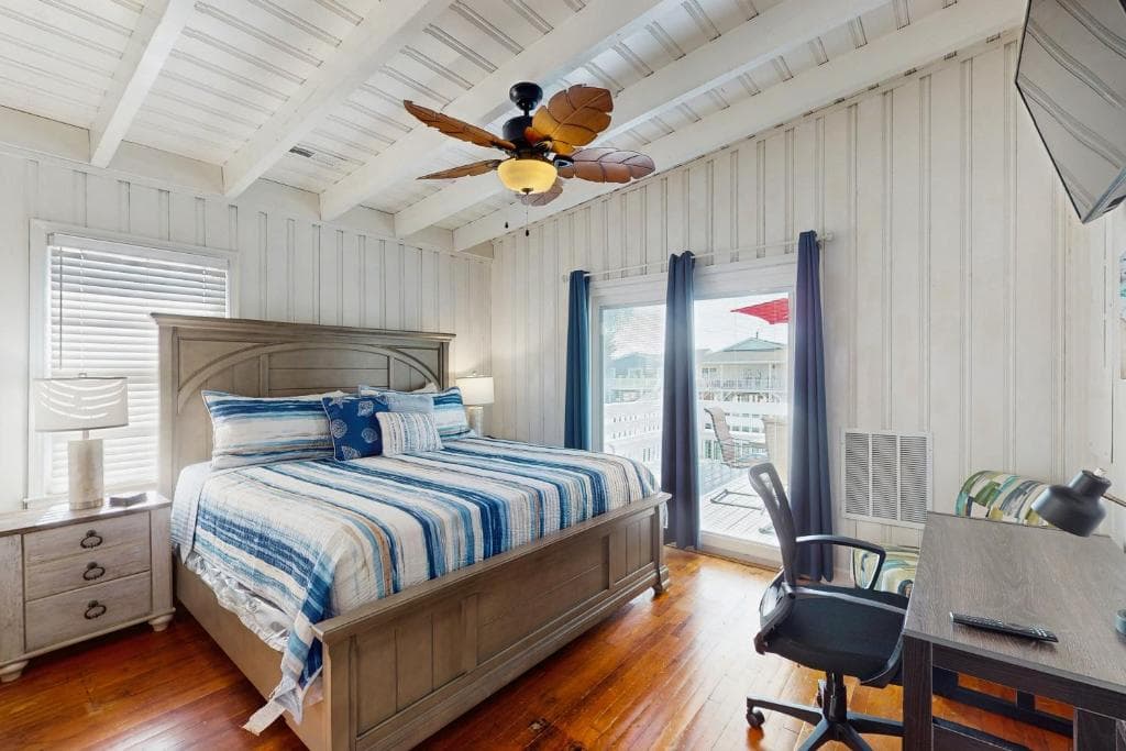Master bedroom with king bed