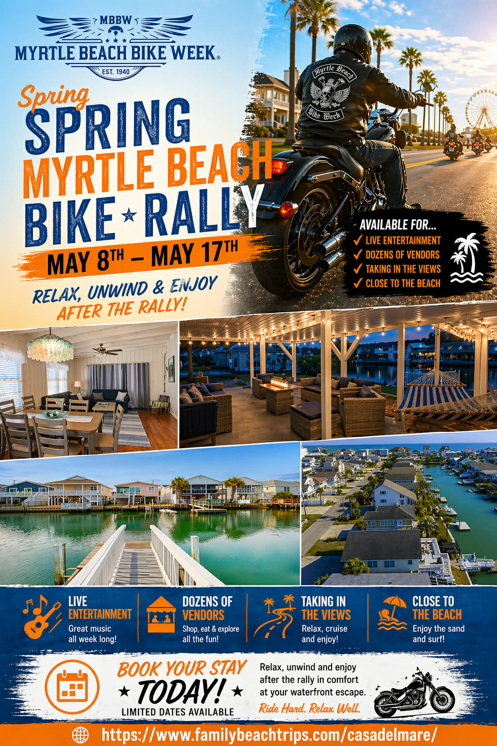 Casa Del Mare during Bike Week